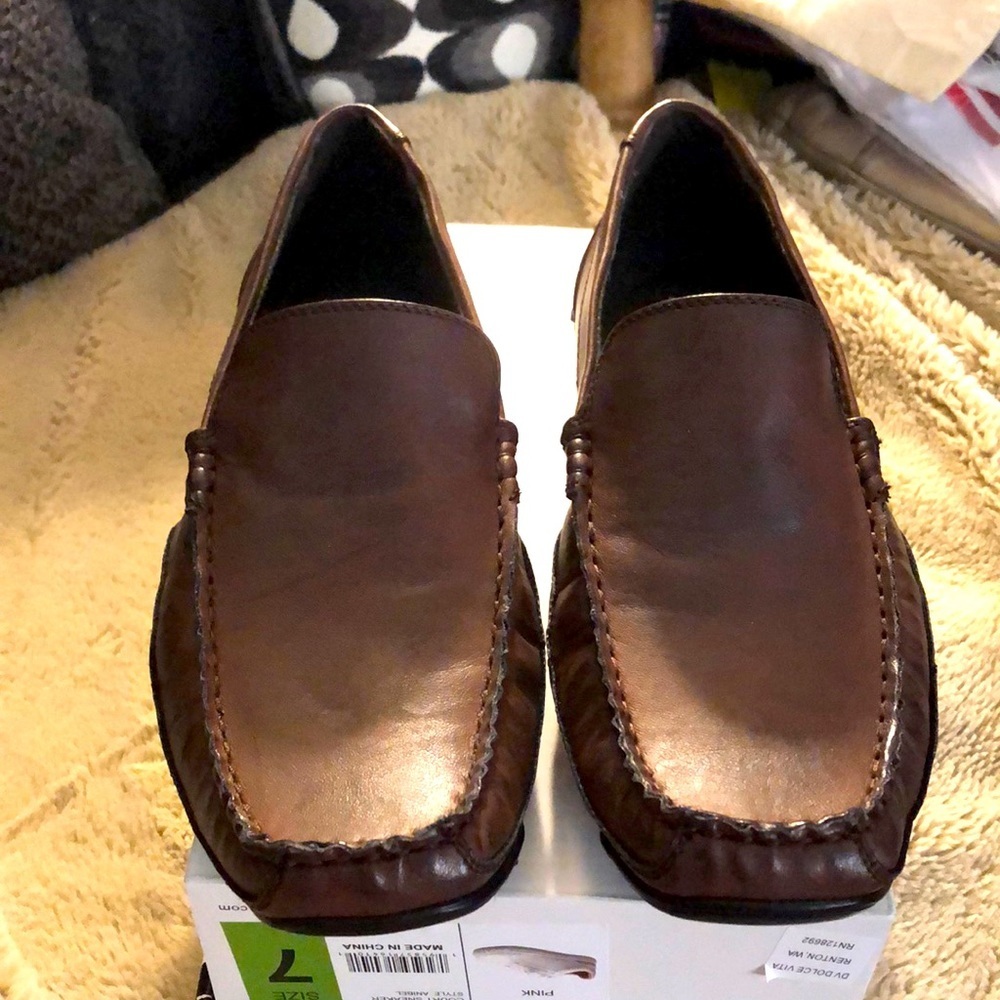 Apt 9 Dark Brown Loafers, size 8